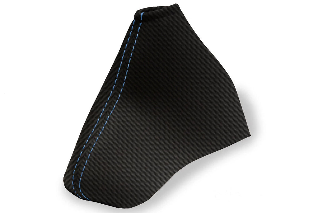 Manual Shift Boot Cover for Chevrolet Cavalier (2000–2005) Carbon Fiber Blue Stitch
