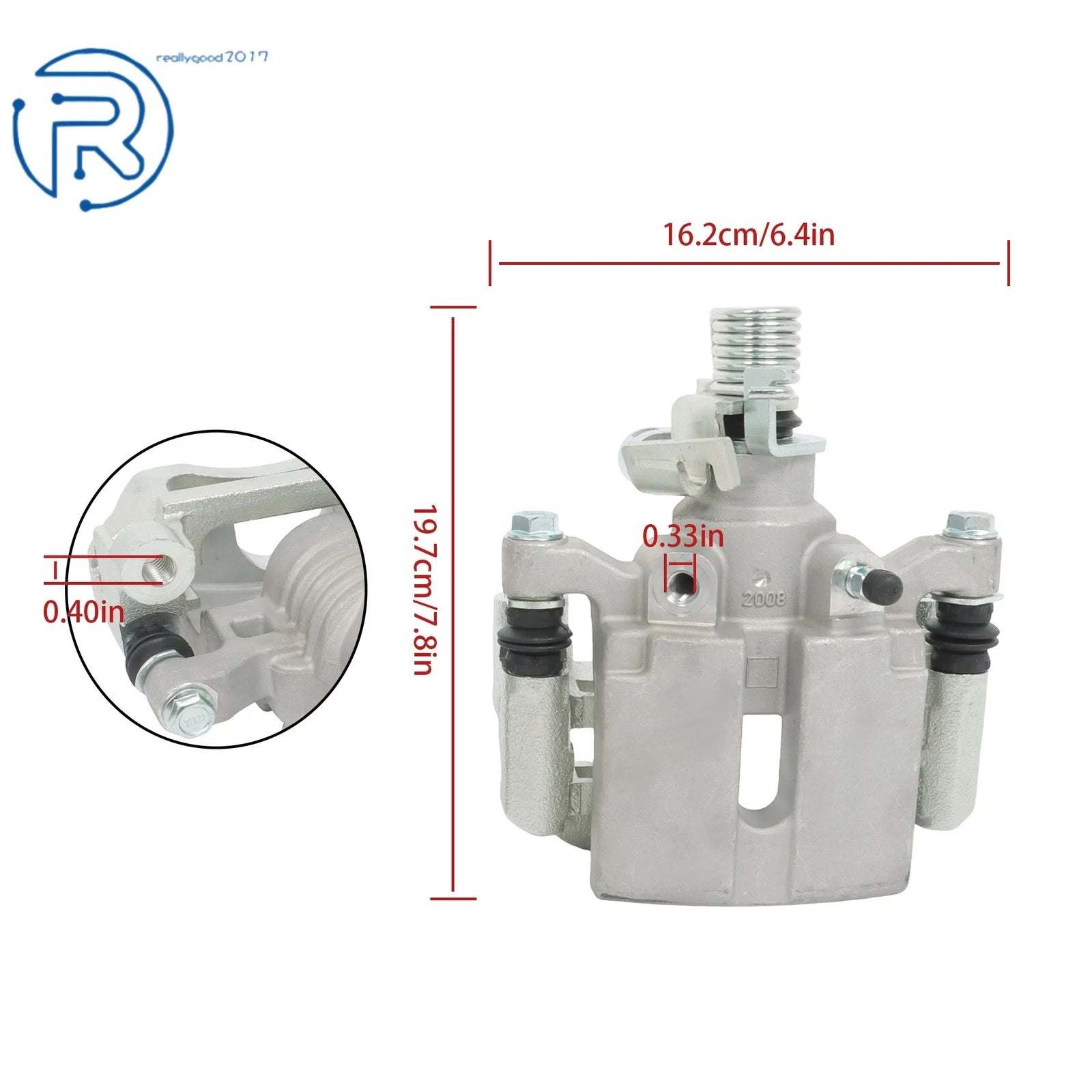 Rear Left Brake Caliper with Bracket for Buick LaCrosse Pontiac Grand Prix