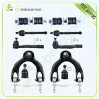 10pcs Front Inner Outer Tie Rods Upper Control Arms for Honda Civic