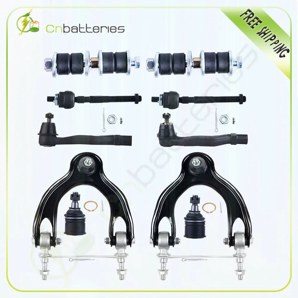 10pcs Front Inner Outer Tie Rods Upper Control Arms for Honda Civic