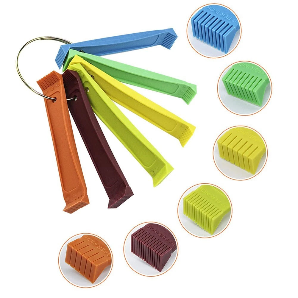 4-Piece Stainless Steel Fin Comb Set for Automotive Use