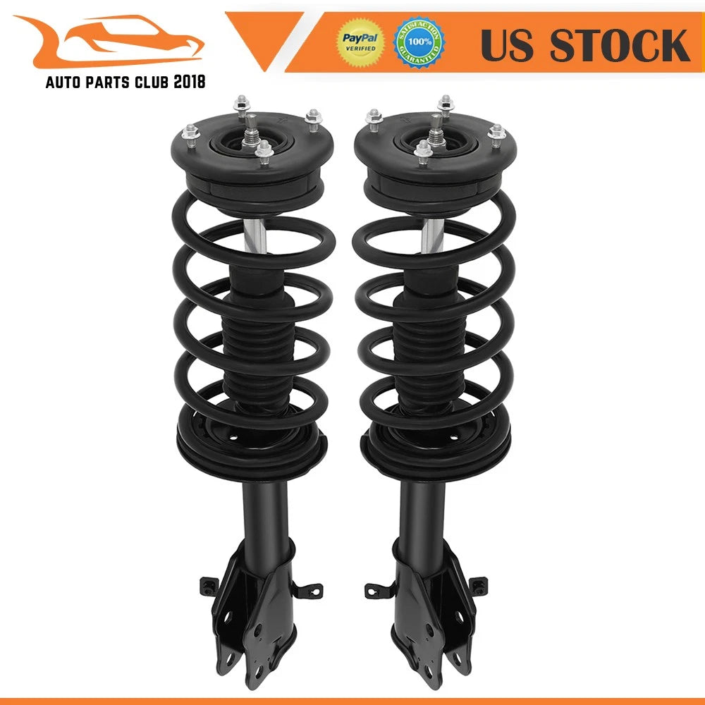 Front Struts Set of 2 for Ford Edge Lincoln MKX (2007–2010) w/ Sway Bars Tie Rods
