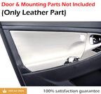 Set of 4 Door Panel Leather Covers for Toyota Camry (2007–2011) Gray