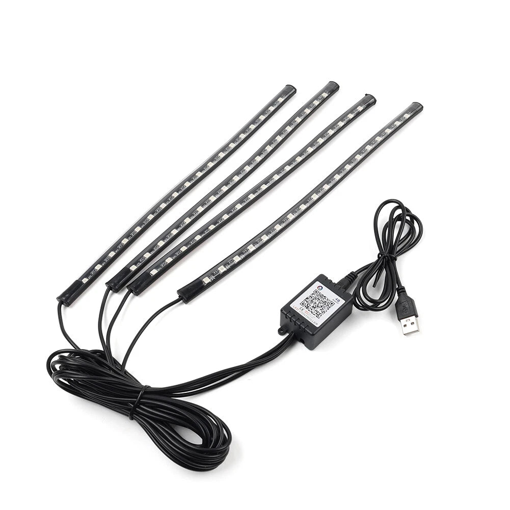 RGB Music Voice Control Floor Atmosphere Light Decorative Foot Lamp
