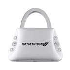 Stripe Logo on Jeweled Purse Keychain - Officially Licensed for Dodge