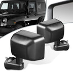 Pair of Manual Side View Door Mirrors for Jeep Wrangler JK (2007–2018) CH1320271 CH1321271