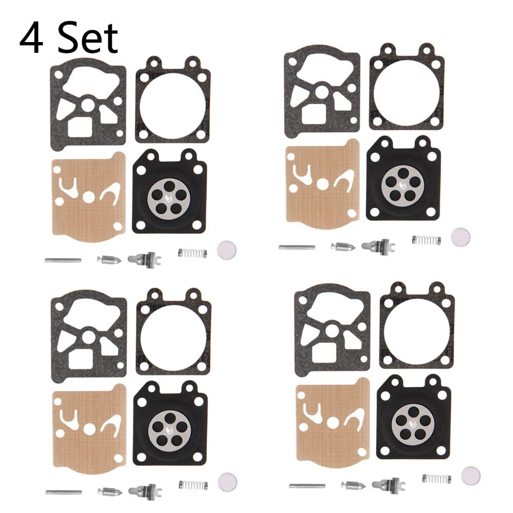 Set of 4 Carburetor Diaphragm Rebuild Kit for Chainsaw 38/45/52/58 4500 5200 5800