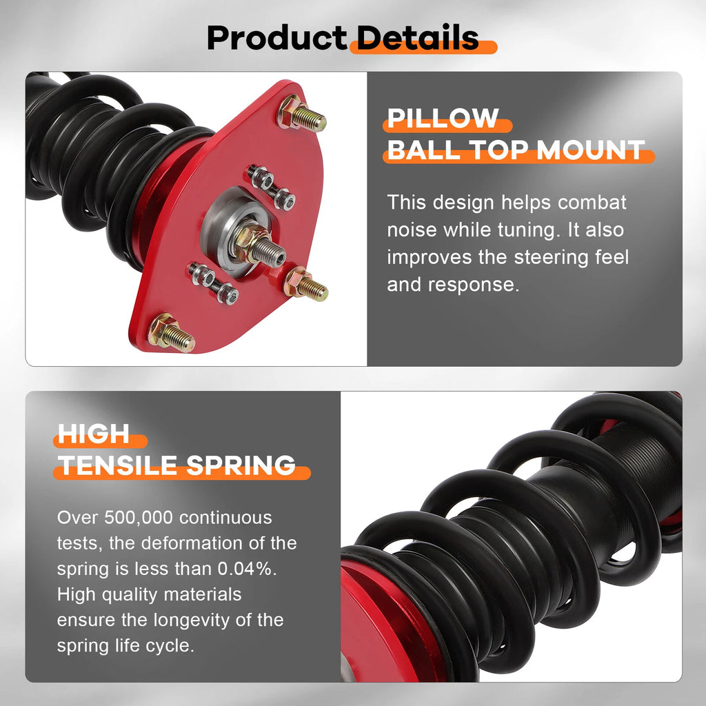 Coilovers for Hyundai Veloster (2012–2015) Adjustable Height Suspension