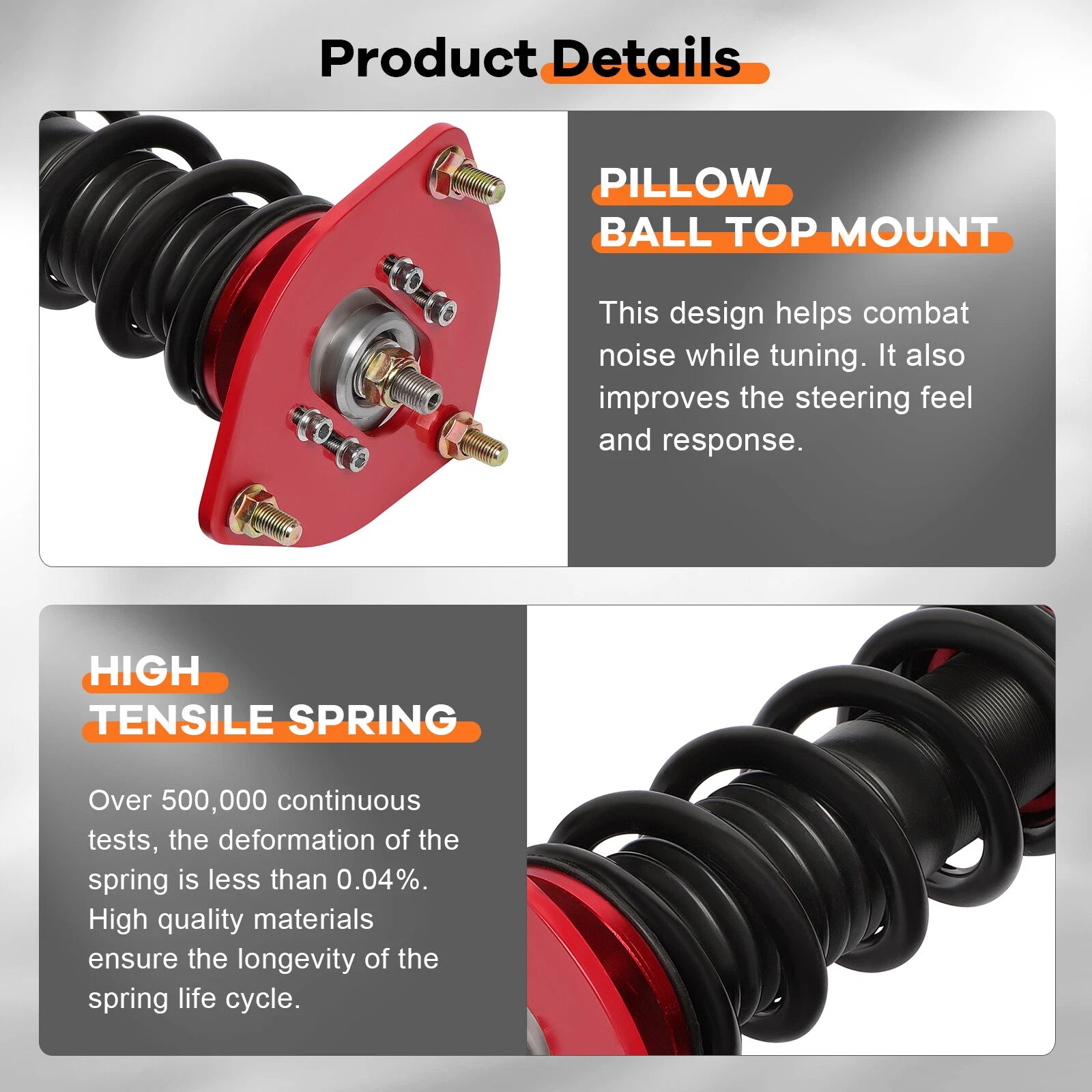 Coilovers for Hyundai Veloster (2012–2015) Adjustable Height Suspension