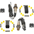 Set of 2 Oxygen Sensors for Universal Vehicles (4 Wire, Posi-Lock Connector)
