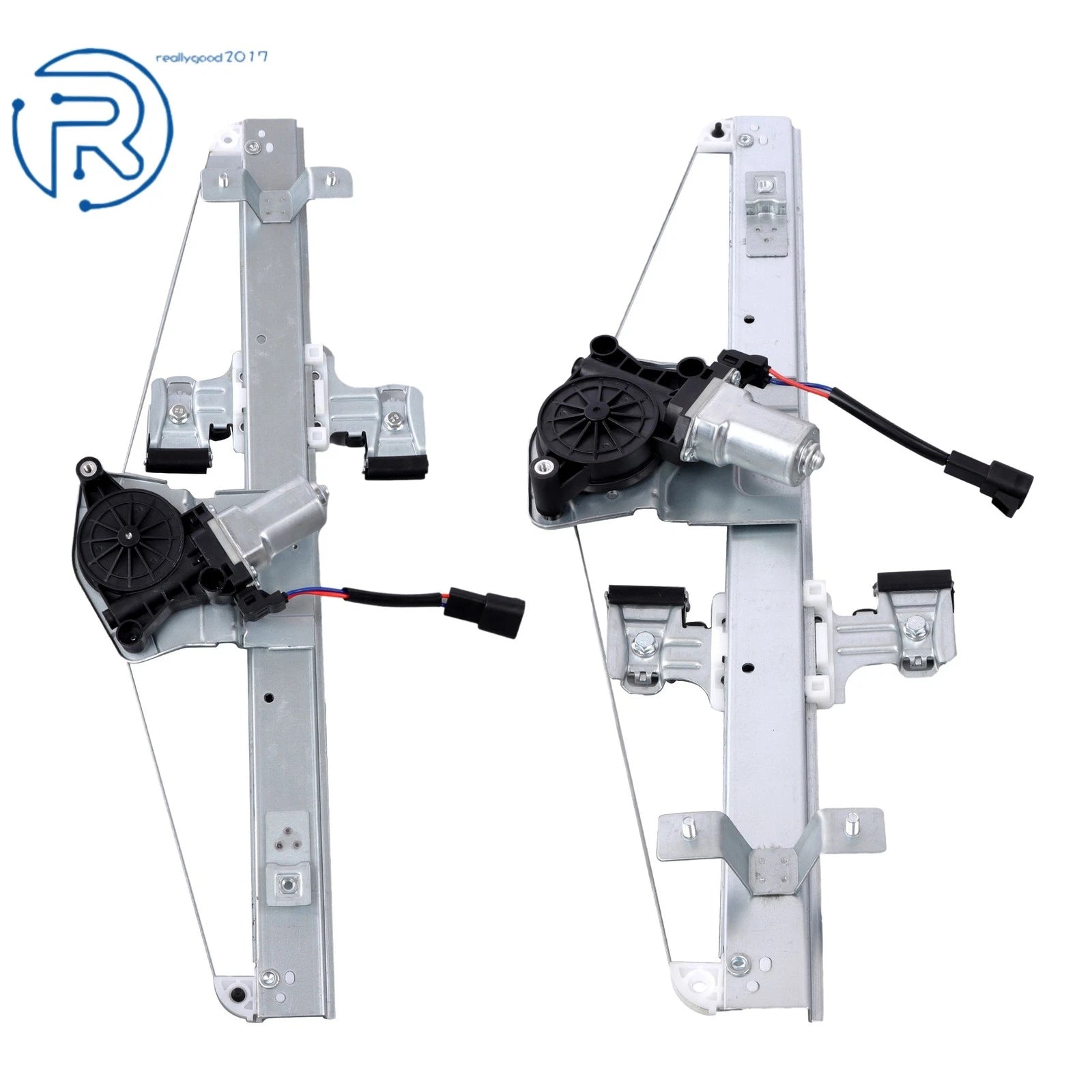 Set of 2 Window Regulators with Motor for GMC Sierra 1500/2500/3500 HD