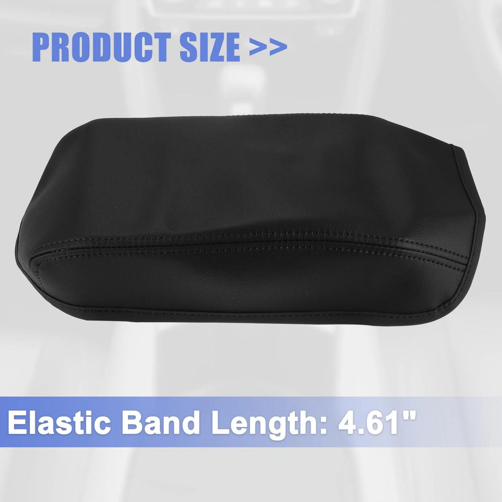 Microfiber Leather Armrest Cover Pad for Honda Civic (2012–2015) Black