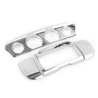 Chrome Tri Line Gauge Stereo Accent Trim Covers for Harley Electra Glide (2014–2023)