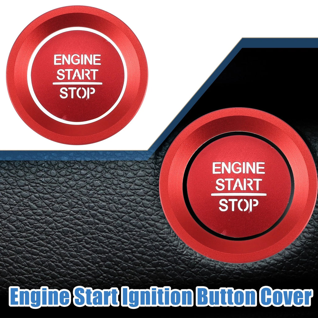 Engine Start Stop Ignition Button Trim Sticker for Honda Accord (2018–2022) Red