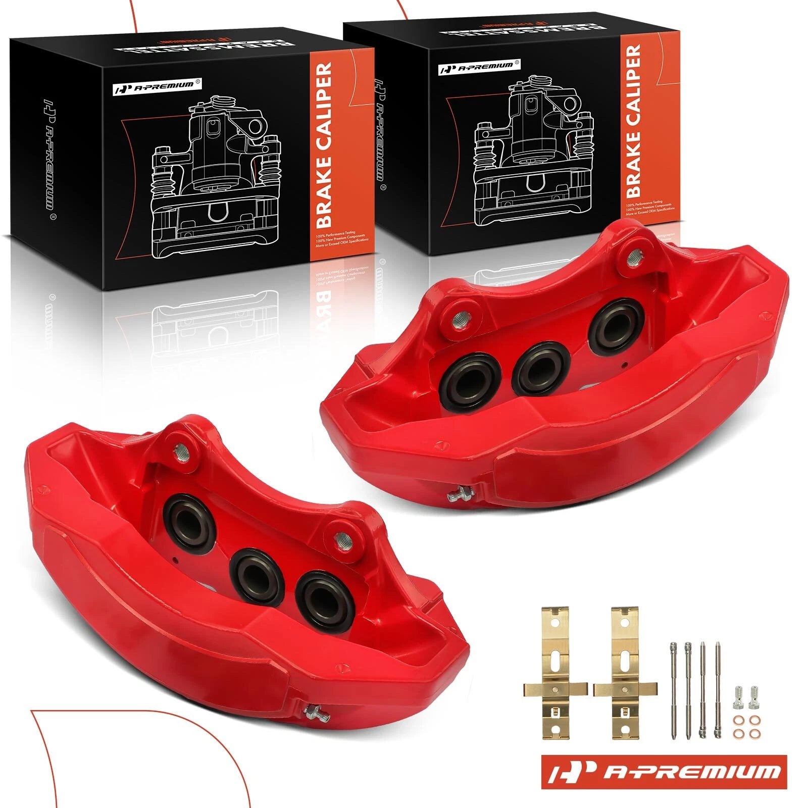 Pair Front Brake Calipers for Dodge Durango (2018–2020) Jeep Grand Cherokee