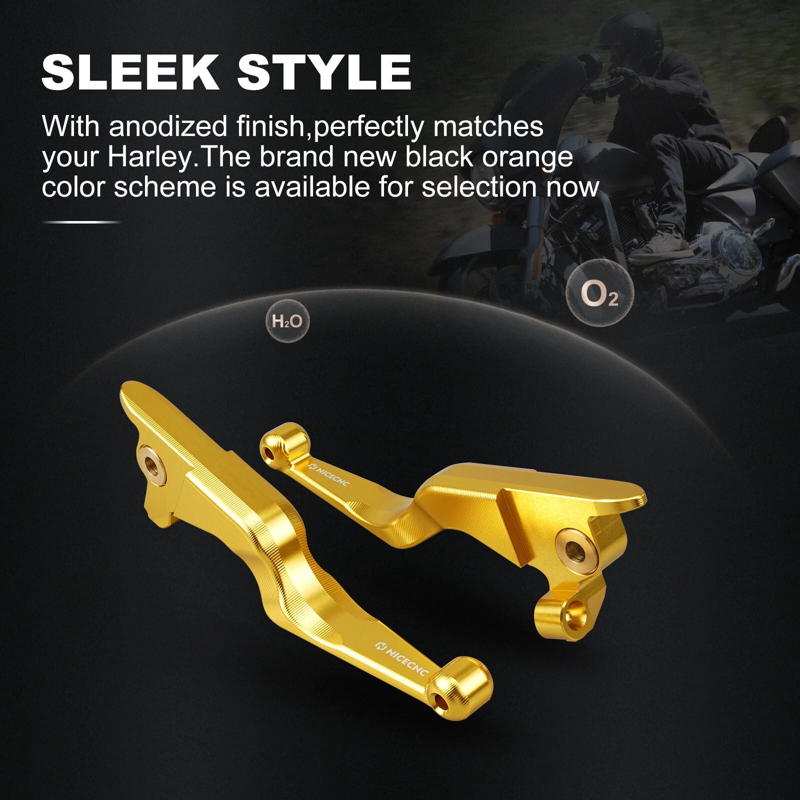 Brake Levers Clutch Levers for Harley Road King FLHRC FLHP (2006–2006) 42859-06B