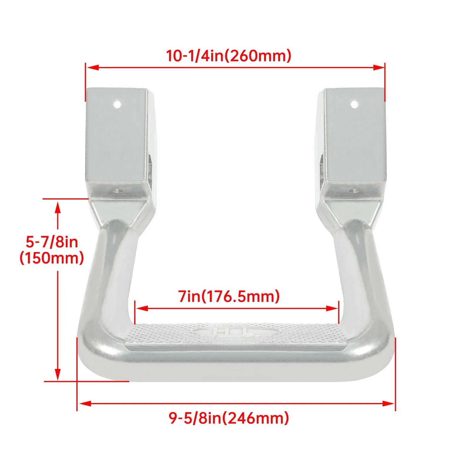 2Pcs Side Steps Nerf Bars for Truck/SUV/Pickup (Aluminum)
