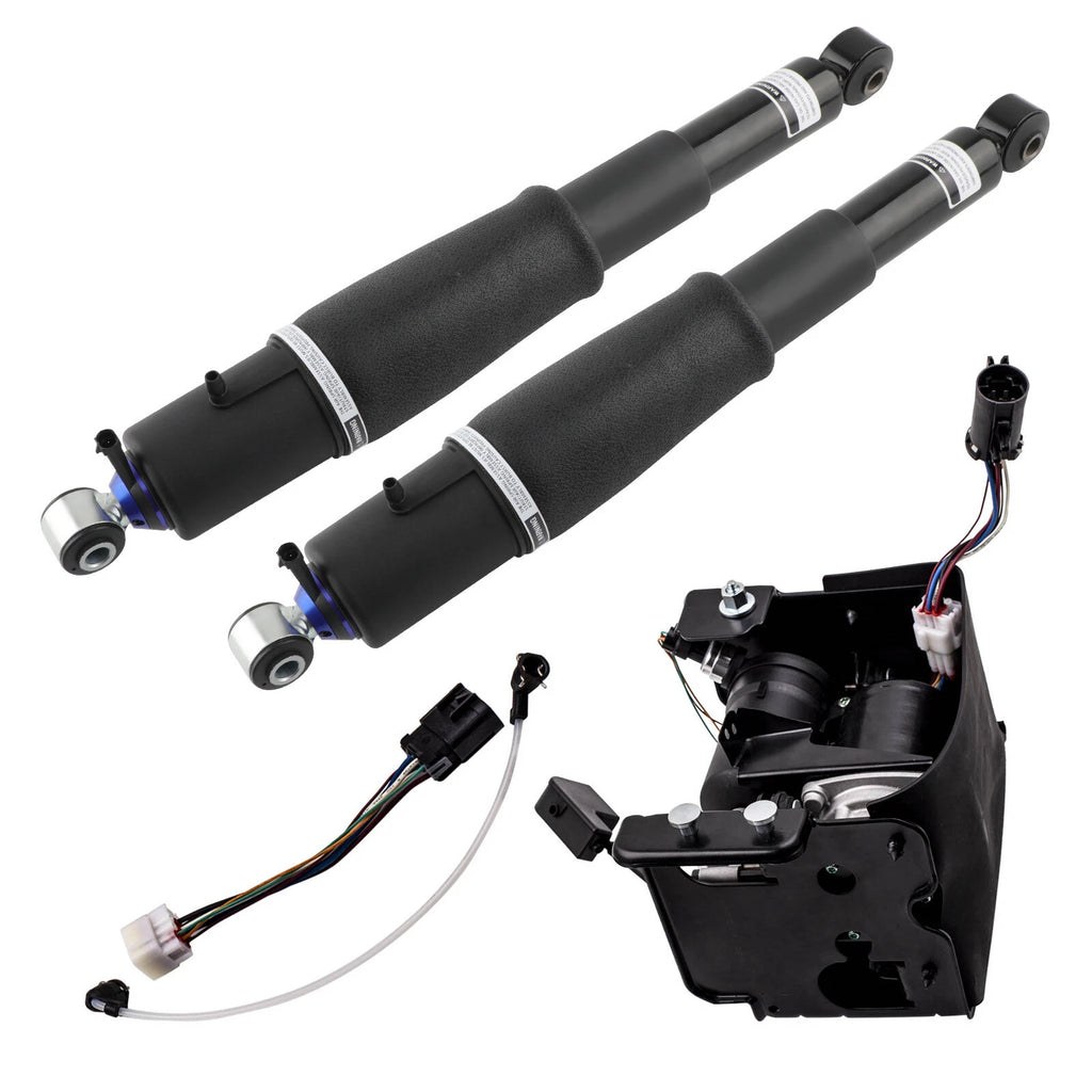 Air Suspension Shocks & Compressor Pump Kit for Cadillac Escalade (2002–2020)