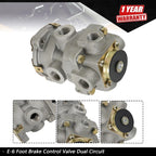 Dual Circuit Foot Brake Control Valve for Haldex