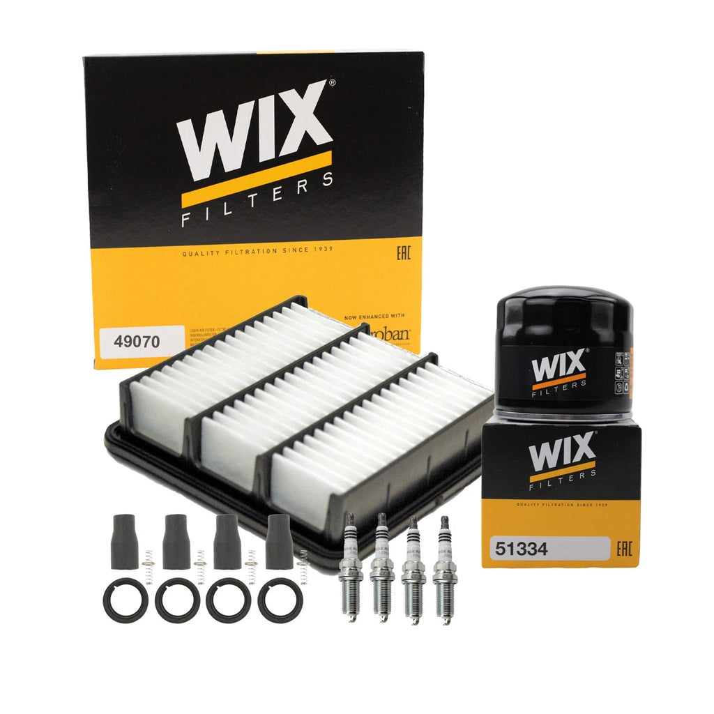 Wix Tune Up Kit with NGK 4 Spark Plugs & Coil Boots for Forte Forte Koup (2010–2013)