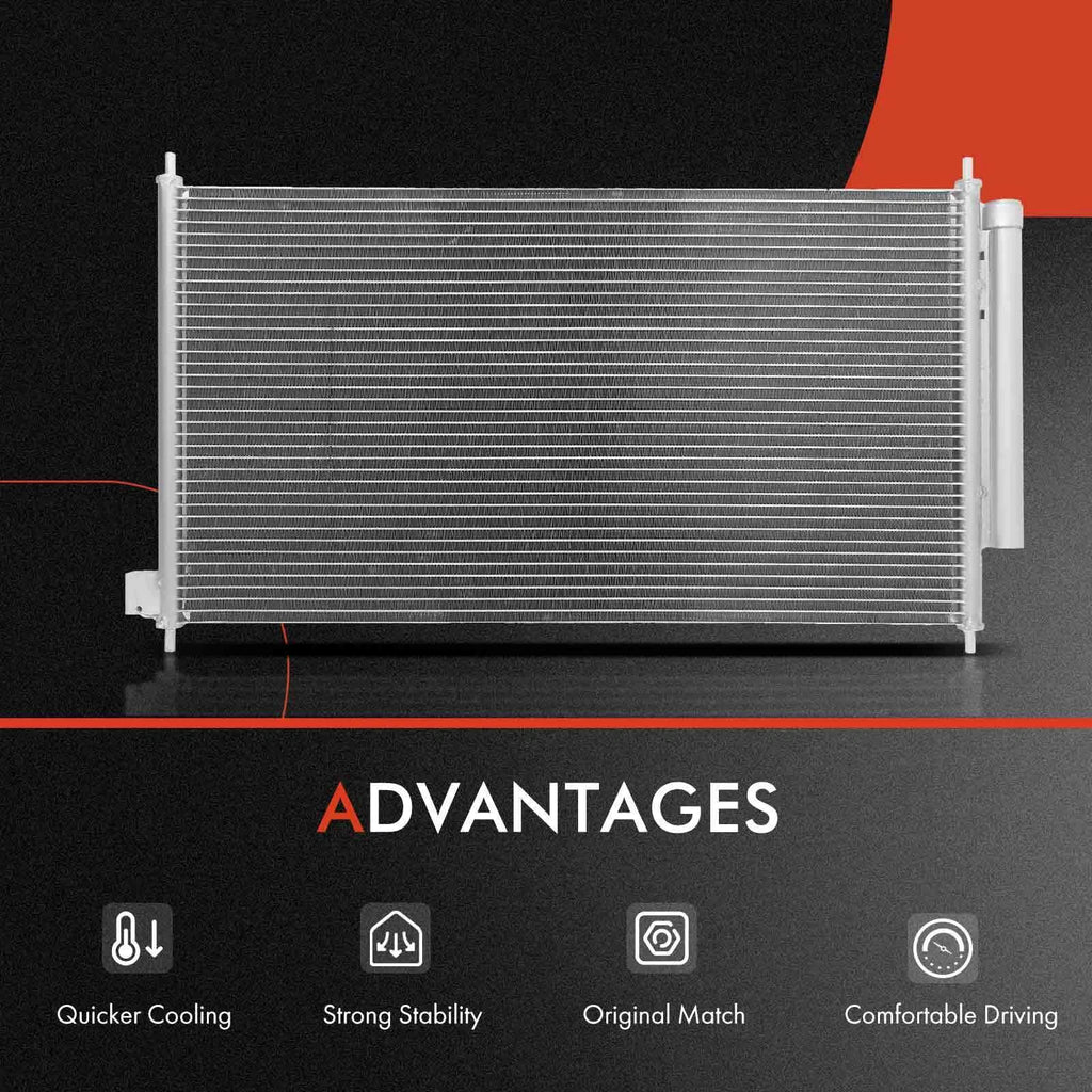 Radiator & A/C Condenser with Drier for Honda Civic (2006-2011)