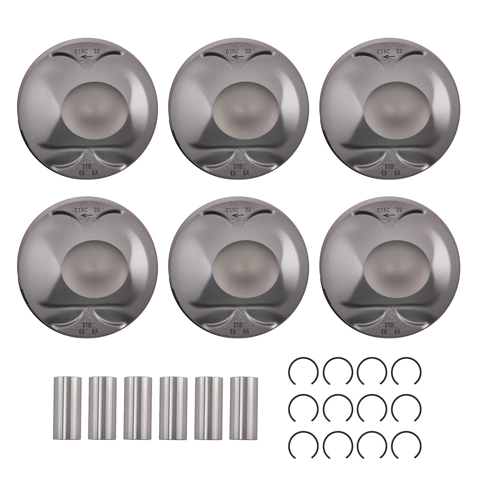 Supercharged Piston Assembly for Jaguar Land Rover (AJ126) 3.0L V6