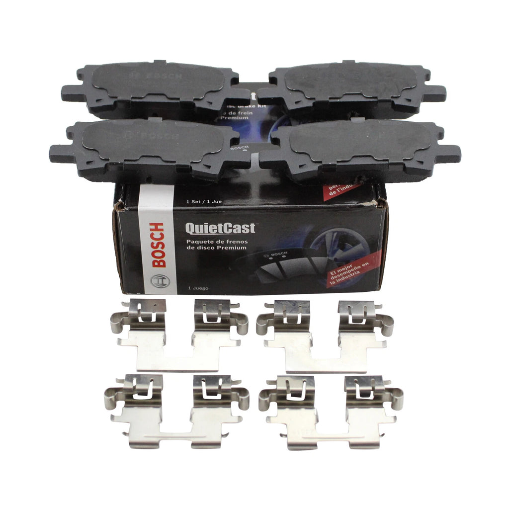 Set of 4 Bosch QuietCast Rear Ceramic Brake Pads for RX330 RX350 RX400h (2004–2013)