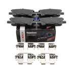Set of 4 Bosch QuietCast Rear Ceramic Brake Pads for RX330 RX350 RX400h (2004–2013)