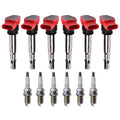 Set of 6 Ignition Coils & NGK Platinum Spark Plugs for Audi A5 Quattro A6 Q5 (2005–2012)
