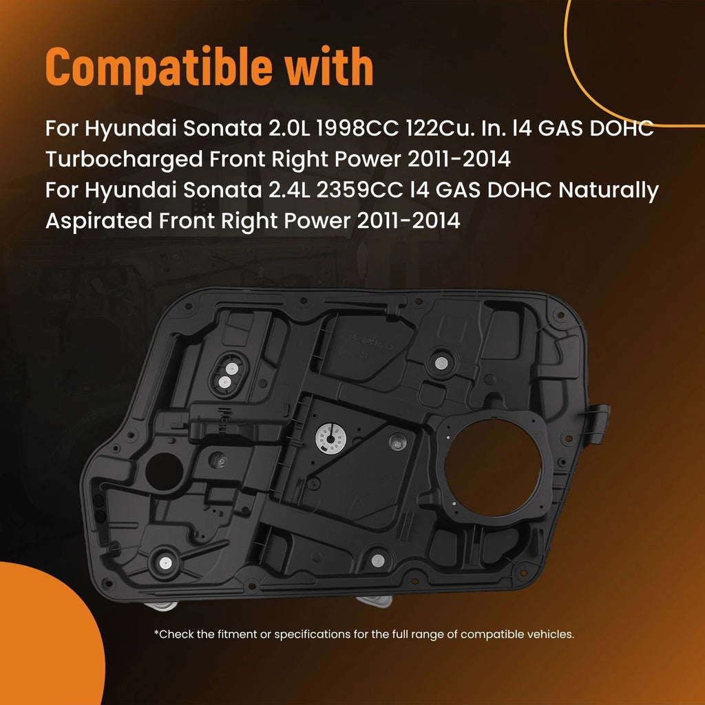 Front Right Window Lifter Assembly for Hyundai Sonata (2011–2014) 824813Q000