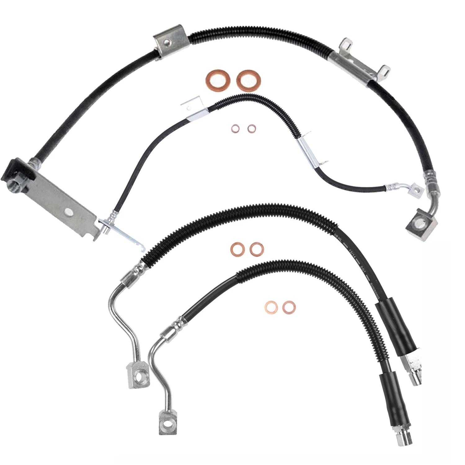 Sunsong Brake Hydraulic Hose Kit Set of 4 for Express 2500 (2003–2021)