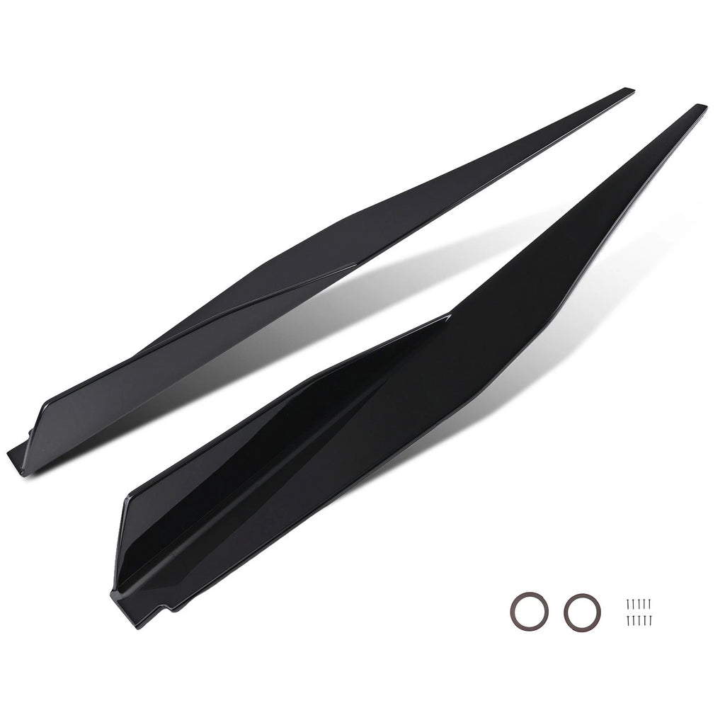 ABS Side Skirt Extension Body Kit for Chevrolet Corvette C8 (2020–2024) Gloss Black