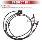 2pcs Rear ABS Sensor for Mercedes-Benz C230 (2002–2007) No. 2035401317