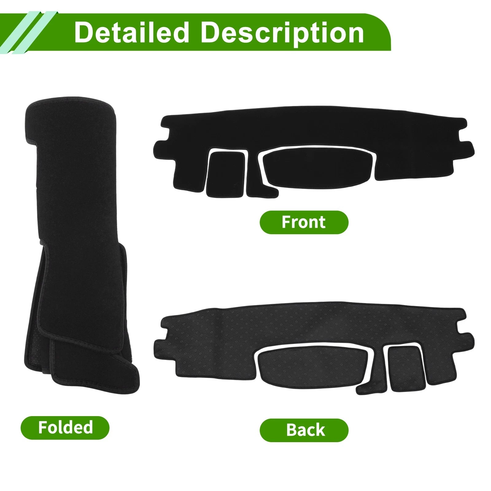 Dashboard Cover for Toyota Roomy Tank (2016–2020) Black Anti-Slip
