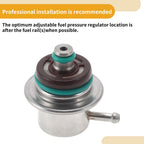 Fuel Pressure Regulator for Audi A4 (1994–2000) No. 0280160575 Metal 20-70 Psi