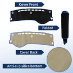 Dash Cover for Suzuki S-Cross MK3 (2022–2024) Flannel Black Blue Edge Set