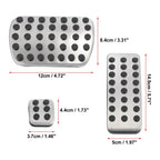 3 x Manual Transmission Brake Gas Pedal Pad Covers for Mercedes-Benz