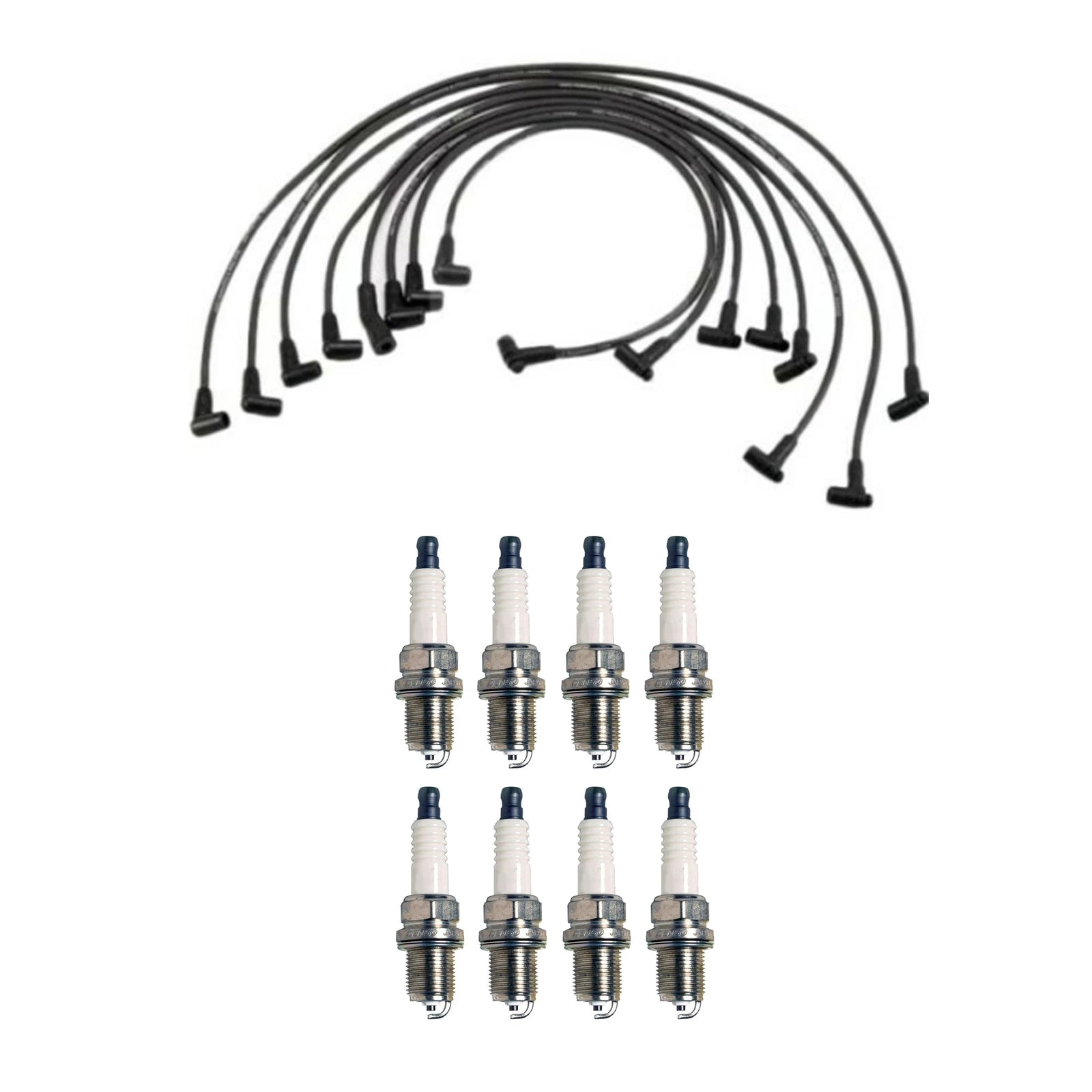 Denso 8mm Wire Set & 8 U-Groove Spark Plugs Kit for Chevy Corvette (1997–2004)