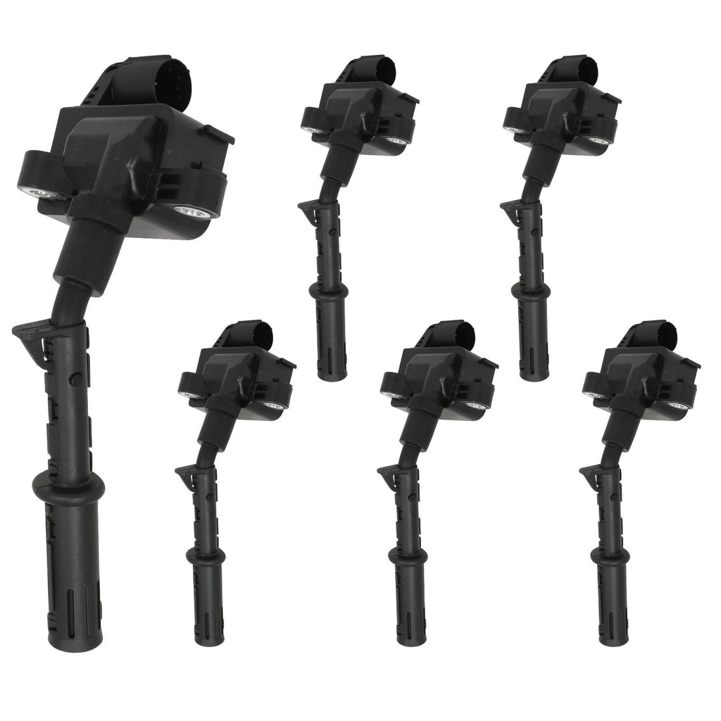 6 Ignition Coils for Mercedes Benz C300 (2013–2014) C350 (2012–2015) 3.5L