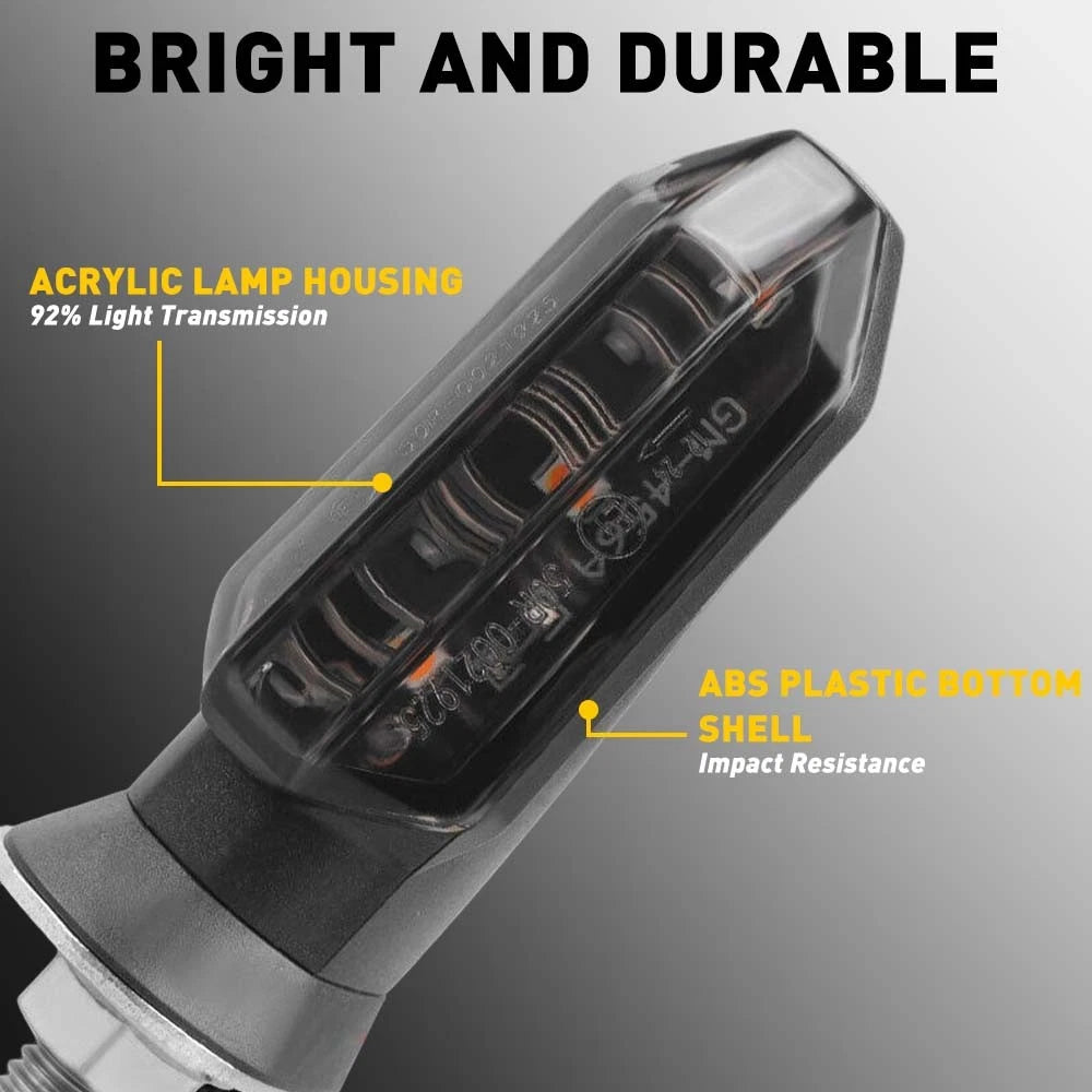 Set of 4 LED Turn Signal Lights for Honda Shadow VTX1300 VT 600 700 750 1100