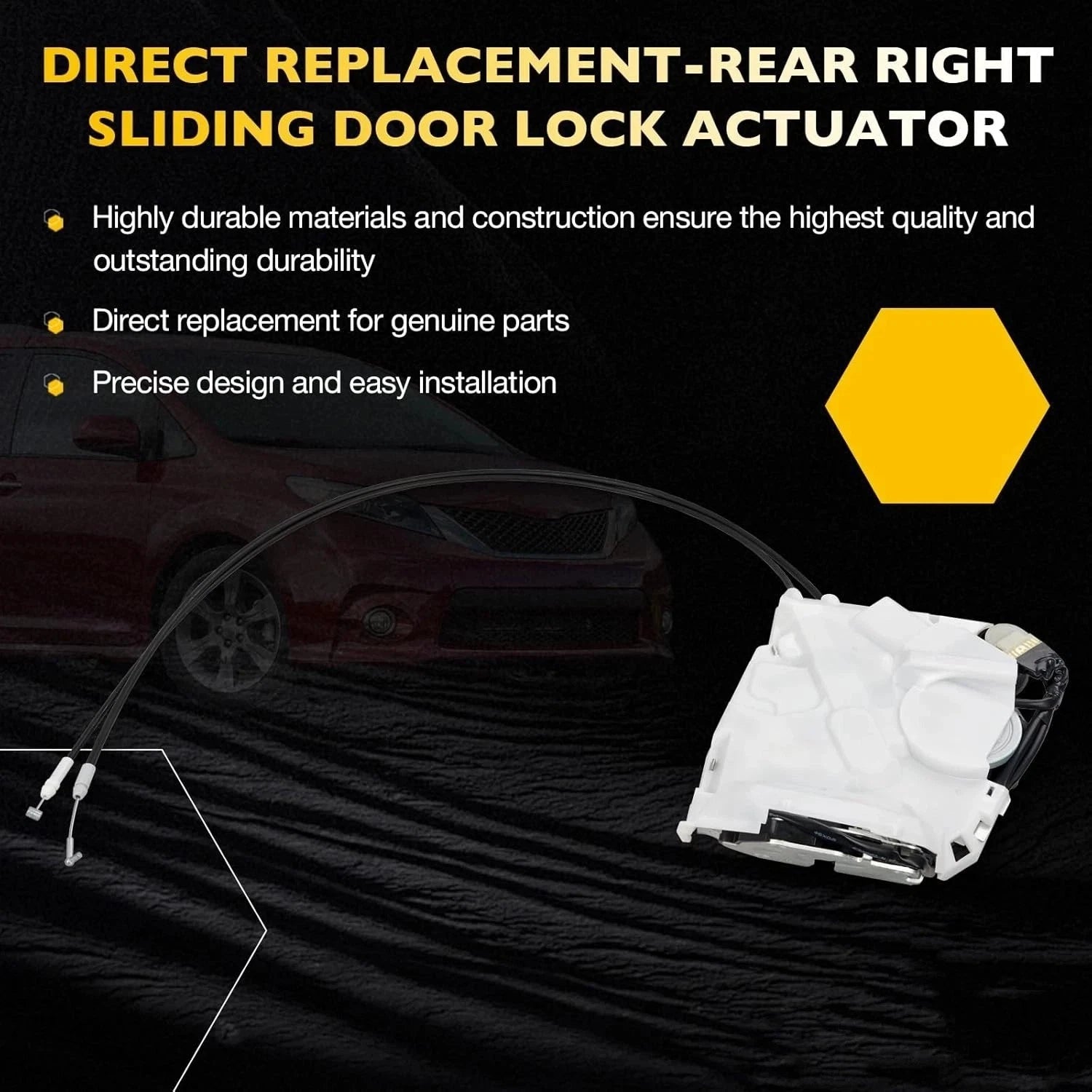 Sliding Door Lock Latch Actuator Right for Toyota Sienna (2011–2017)