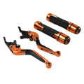 Orange Extendable Brake Clutch Levers Grip Set for Speed Twin (2019-2023)