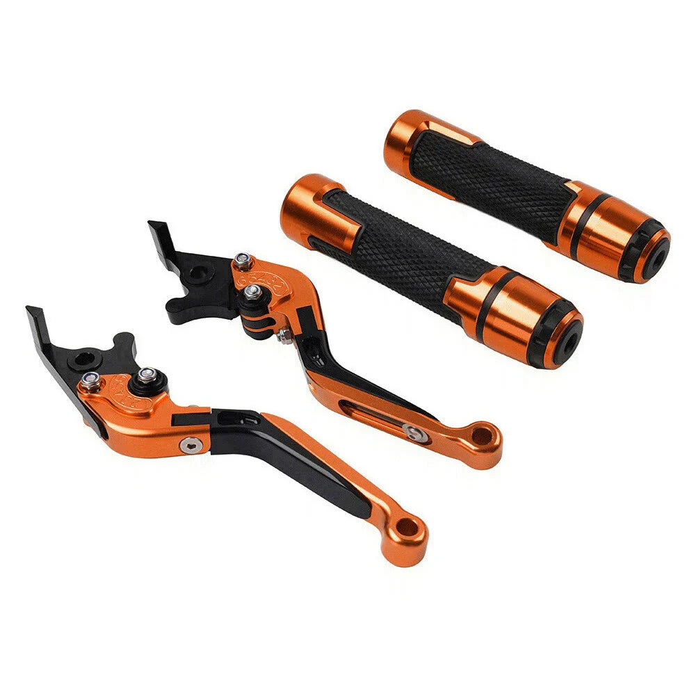 Orange Extendable Brake Clutch Levers Grip Set for Speed Twin (2019-2023)