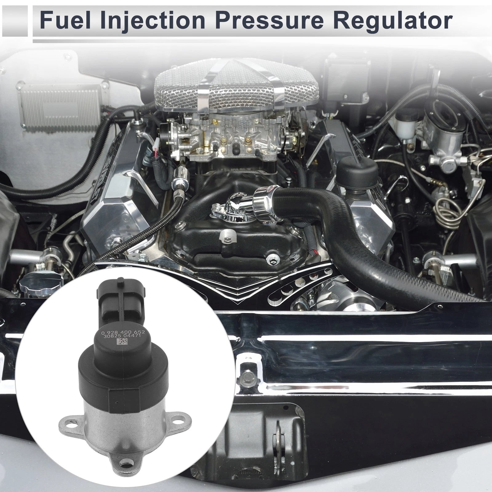 Fuel Pressure Regulator for Hyundai Accent (2005–2010) No. 331002A400 Metal 20-70 Psi