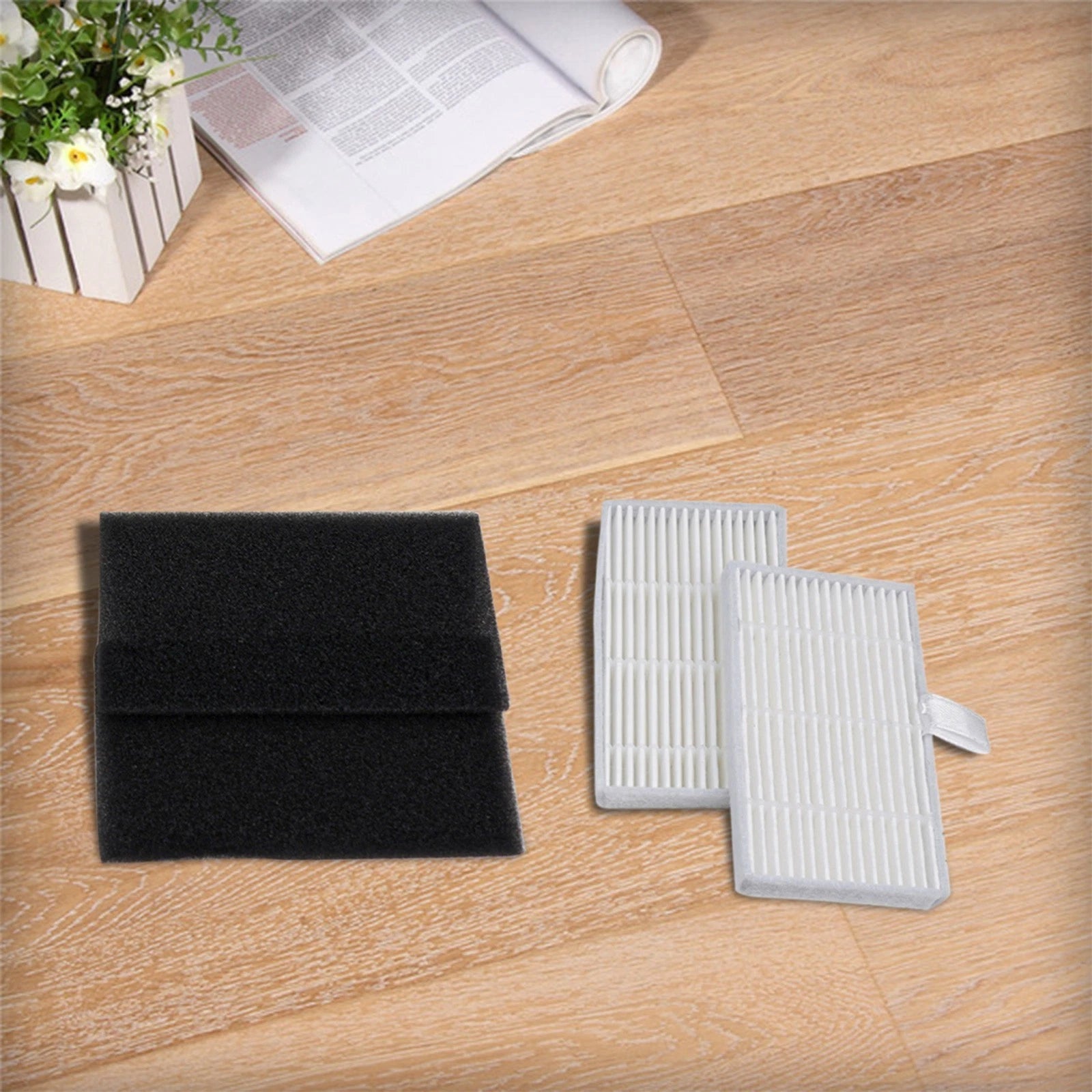 Set of 4 Replacement Filters for Cecotec Immortal Vacuum Cleaners
