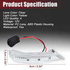 2X LED Mirror Turn Signal Lights for Chrysler (68052078AA, 68052079AA)