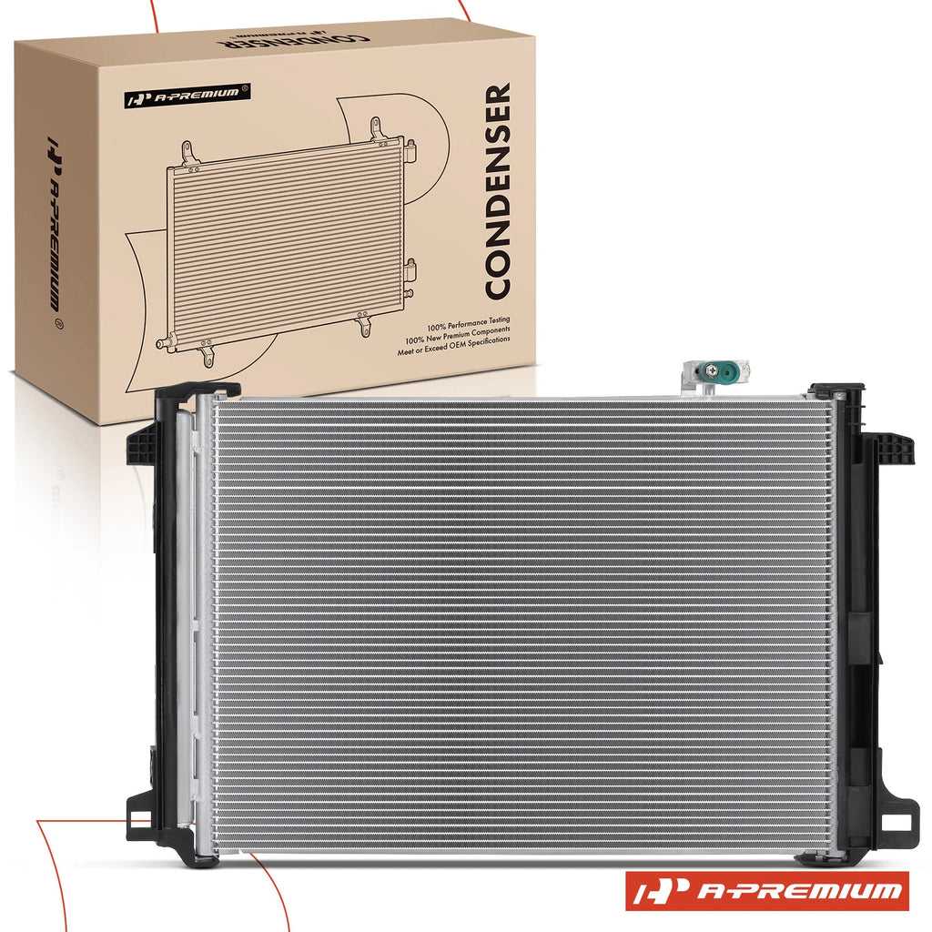 A/C Condenser with Receiver Drier & Bracket for Mercedes-Benz C63 AMG (2008–2015)