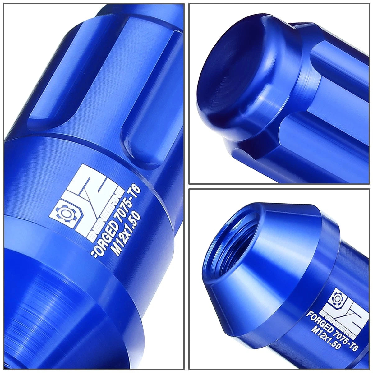 Set of 20 Closed End Lug Nuts M12 X1.5 24mm OD for J2 Aluminum