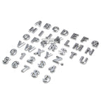 Polished Silver Metal Grill Emblem Trim Badge for