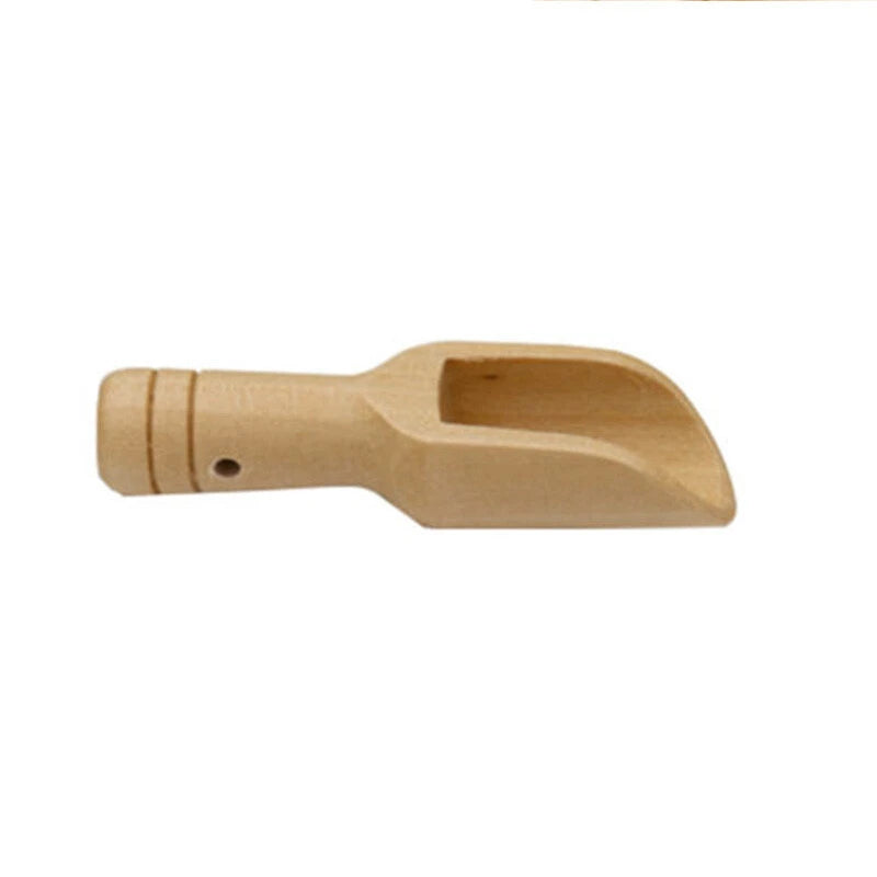 Set of 4 Wooden Spoons for Honey Coffee Condiments